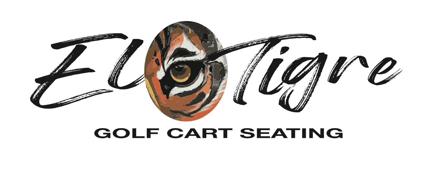 El Tigre Custom Golf Cart Seating Logo making custom golf cart seats for Dallas, Texas